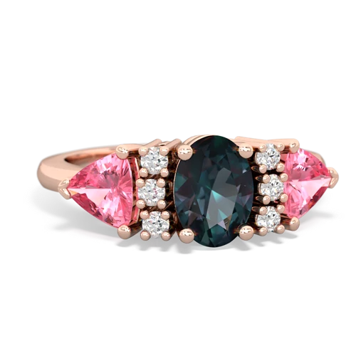 alexandrite-pink sapphire timeless ring