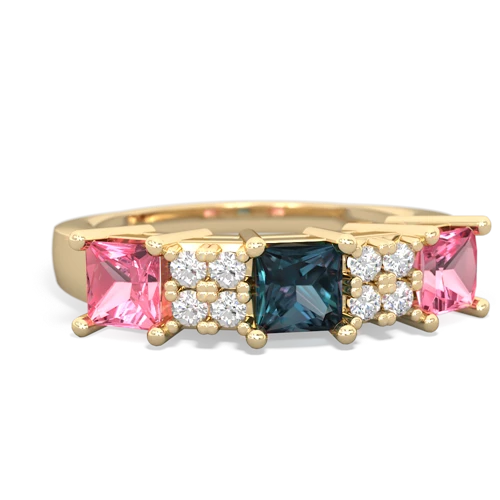 alexandrite-pink sapphire timeless ring