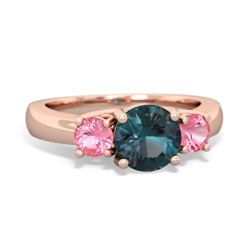 alexandrite-pink sapphire timeless ring