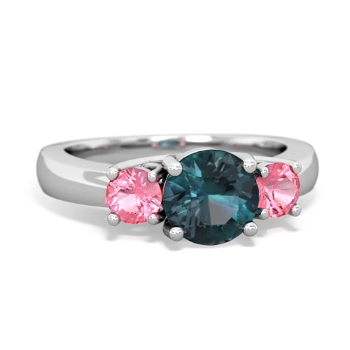 alexandrite-pink sapphire timeless ring