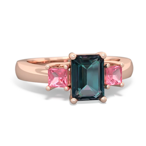 alexandrite-pink sapphire timeless ring