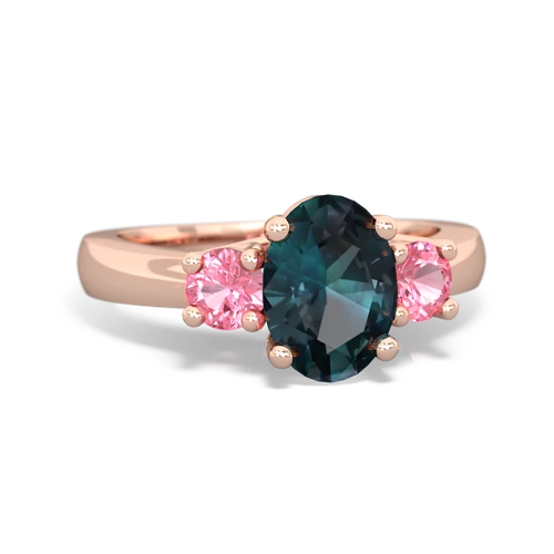 alexandrite-pink sapphire timeless ring