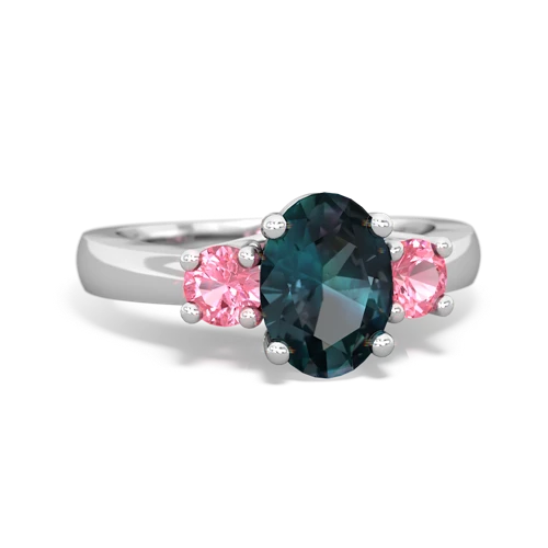 alexandrite-pink sapphire timeless ring