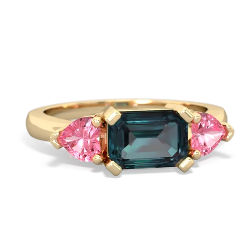 alexandrite-pink sapphire timeless ring