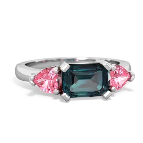 alexandrite-pink sapphire timeless ring