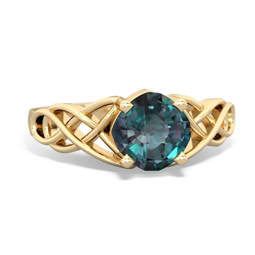 alexandrite celtic ring