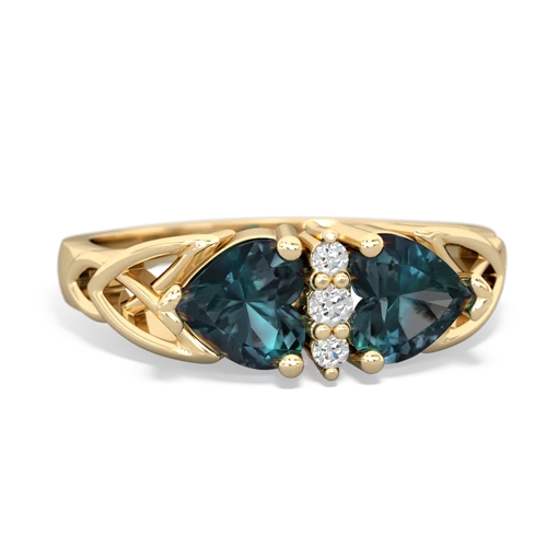 alexandrite celtic ring