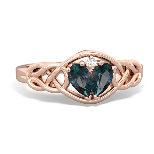 Lab Alexandrite Celtic Love Knot Lab Created Alexandrite ring Ring