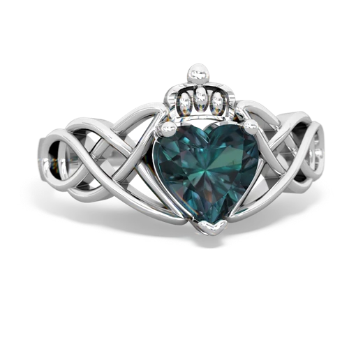 alexandrite claddagh ring