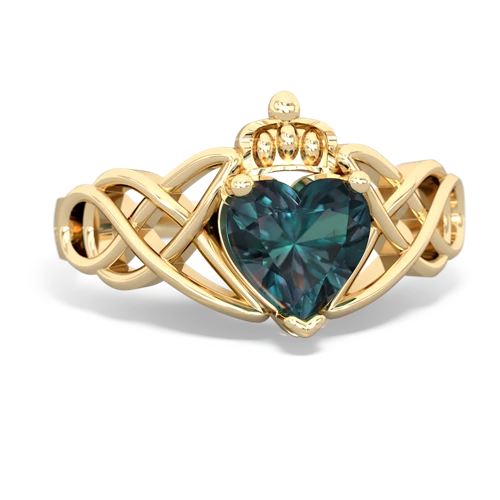 alexandrite claddagh ring