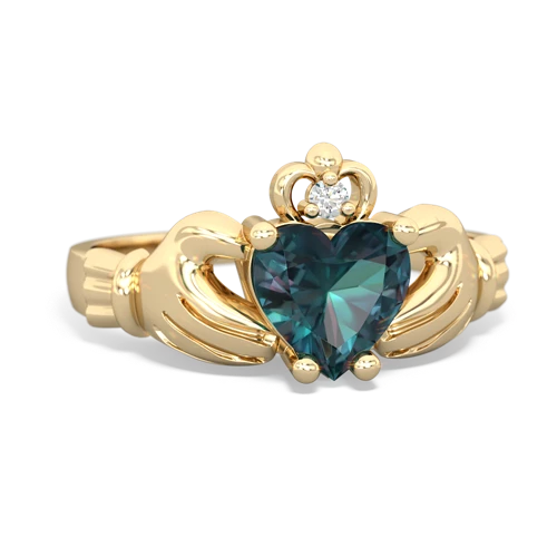 alexandrite claddagh ring