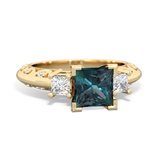 Lab Alexandrite Art Deco Lab Created Alexandrite ring Ring