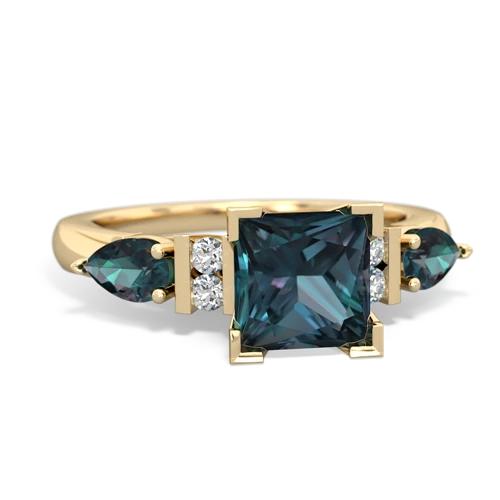 Lab Alexandrite Lab Created Alexandrite with  and  Engagement ring Ring