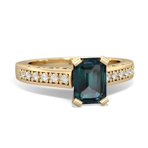Lab Alexandrite Art Deco Lab Created Alexandrite ring Ring