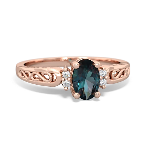 alexandrite filligree ring