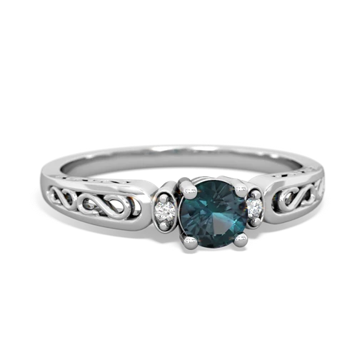 alexandrite filligree ring