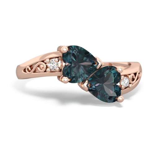 alexandrite filligree ring