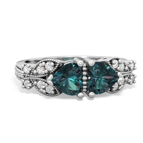 alexandrite keepsake butterfly ring