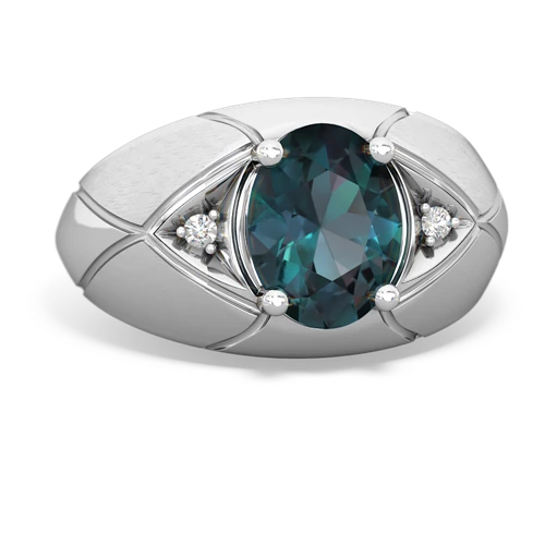 Lab Alexandrite Men's Lab Created Alexandrite ring Ring