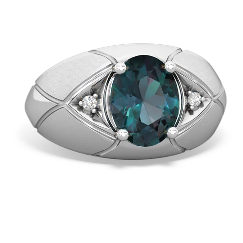 alexandrite mens ring