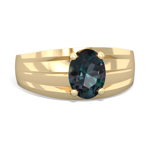 alexandrite mens ring