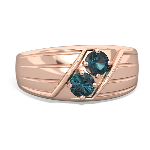 alexandrite mens ring