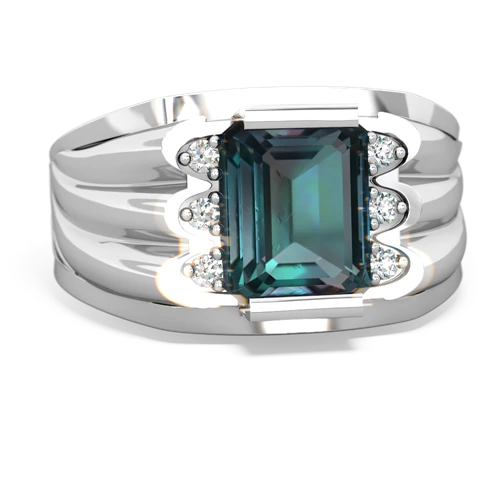 alexandrite mens ring