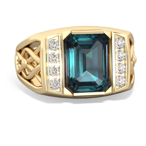 alexandrite mens vine ring