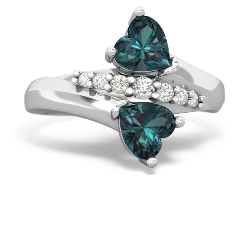 alexandrite modern ring