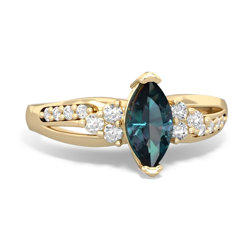 Lab Alexandrite Antique Style Lab Created Alexandrite ring Ring