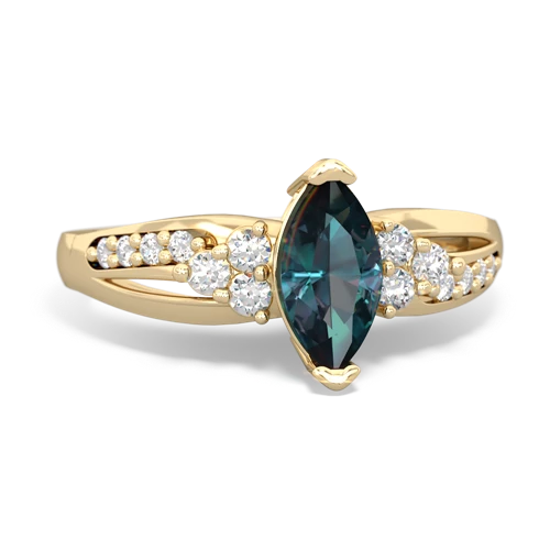 alexandrite modern ring