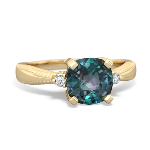 alexandrite modern ring