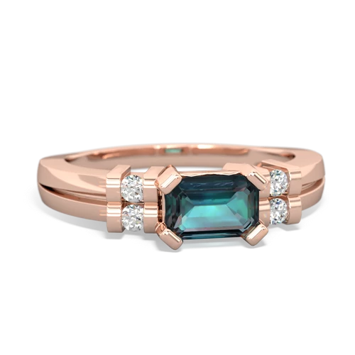 alexandrite modern ring