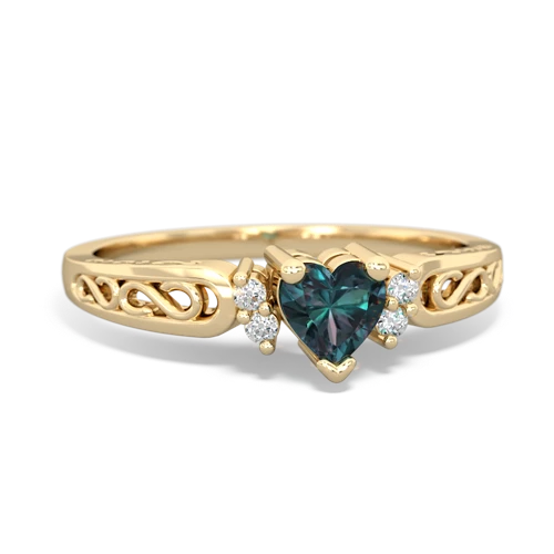 alexandrite petite ring