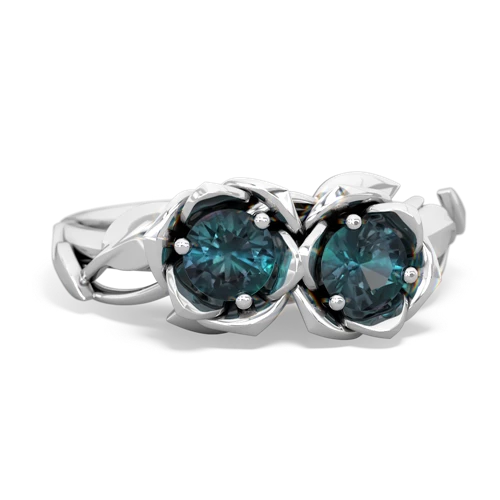 alexandrite roses ring