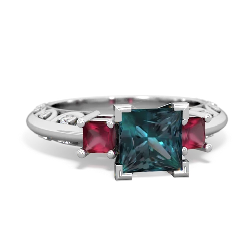 alexandrite-ruby engagement ring