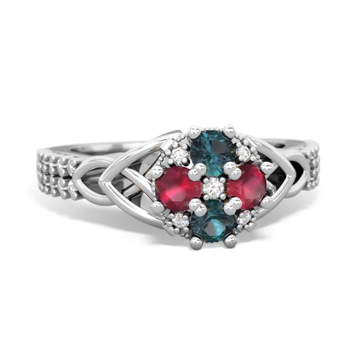 alexandrite-ruby engagement ring