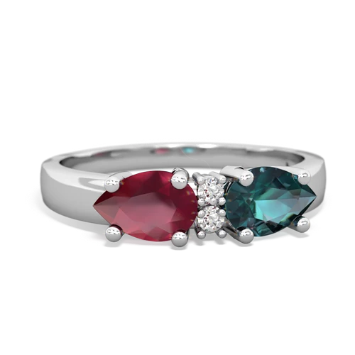 alexandrite-ruby timeless ring