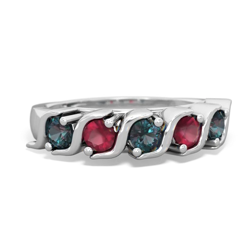 alexandrite-ruby timeless ring