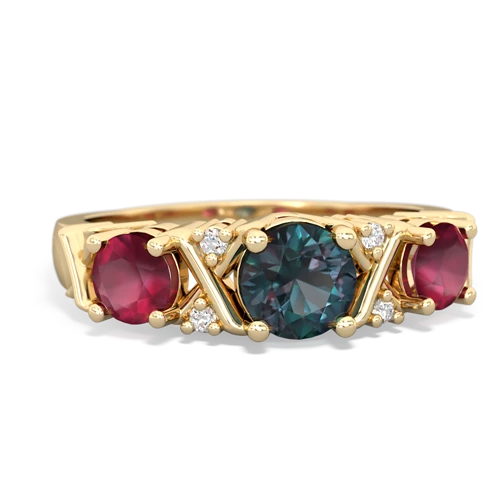 alexandrite-ruby timeless ring