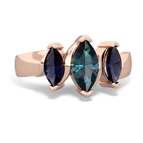 alexandrite-sapphire keepsake ring