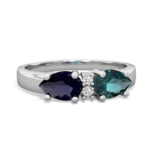 alexandrite-sapphire timeless ring