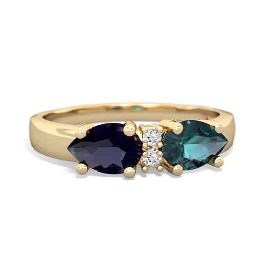 alexandrite-sapphire timeless ring