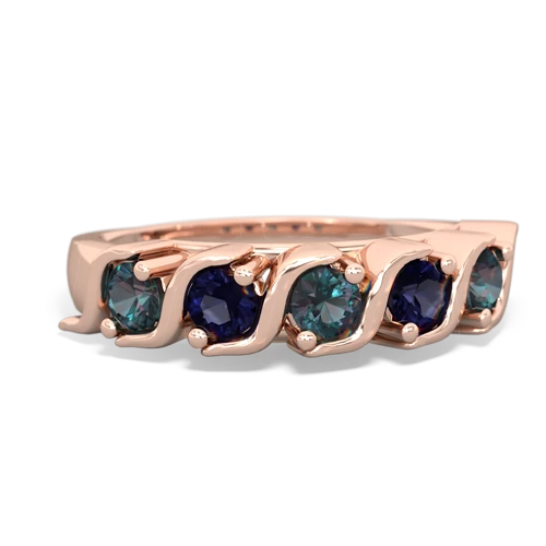 alexandrite-sapphire timeless ring