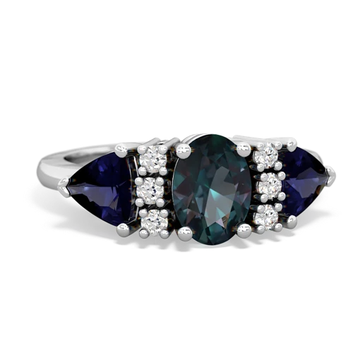 alexandrite-sapphire timeless ring