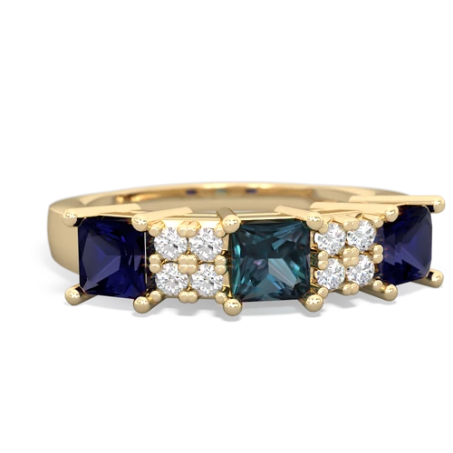 alexandrite-sapphire timeless ring