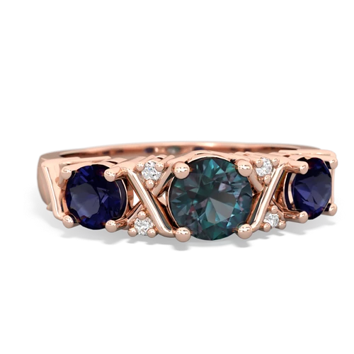 alexandrite-sapphire timeless ring