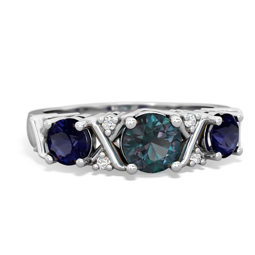 alexandrite-sapphire timeless ring