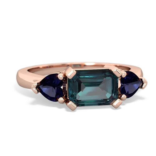 alexandrite-sapphire timeless ring