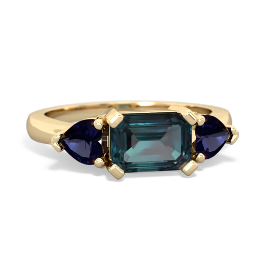 alexandrite-sapphire timeless ring